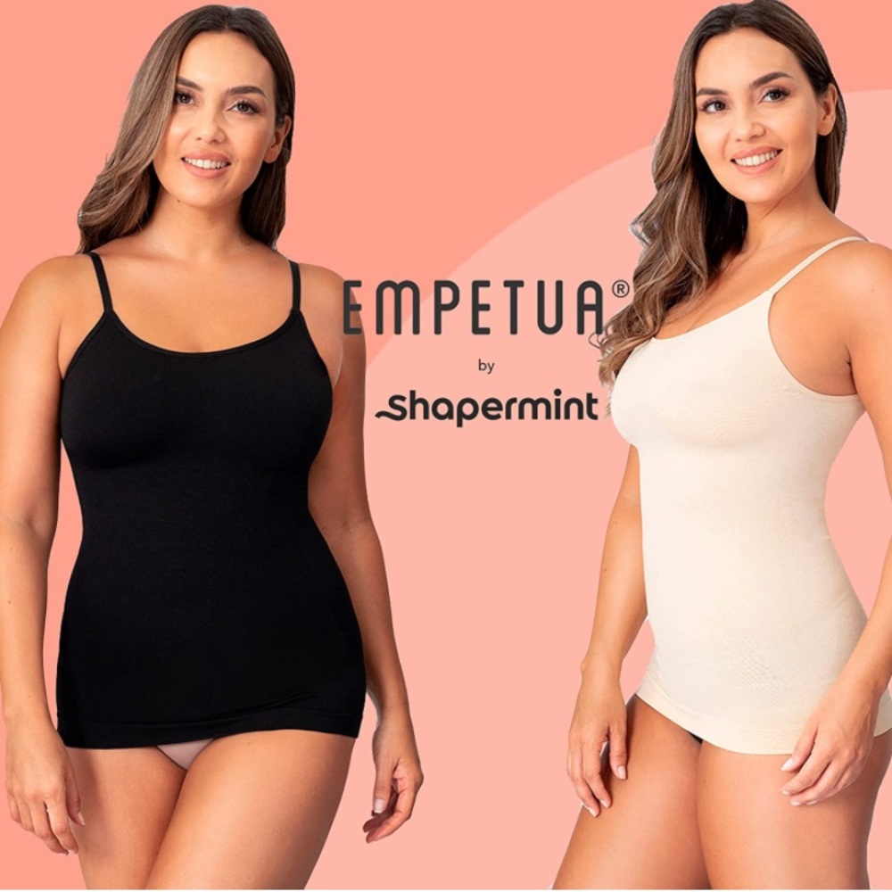 SHAPERMINT Womens Compression Scoop Neck Cami
